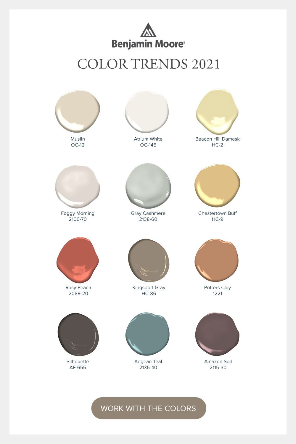 2021 Benjamin Moore Colors of the Year